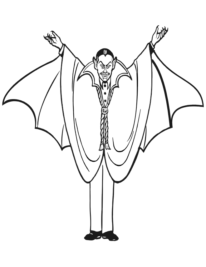 Father Dracula Coloring Pages | Print Coloring Pages