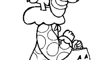Happy Clown Halloween Costumes Print Coloring Pages