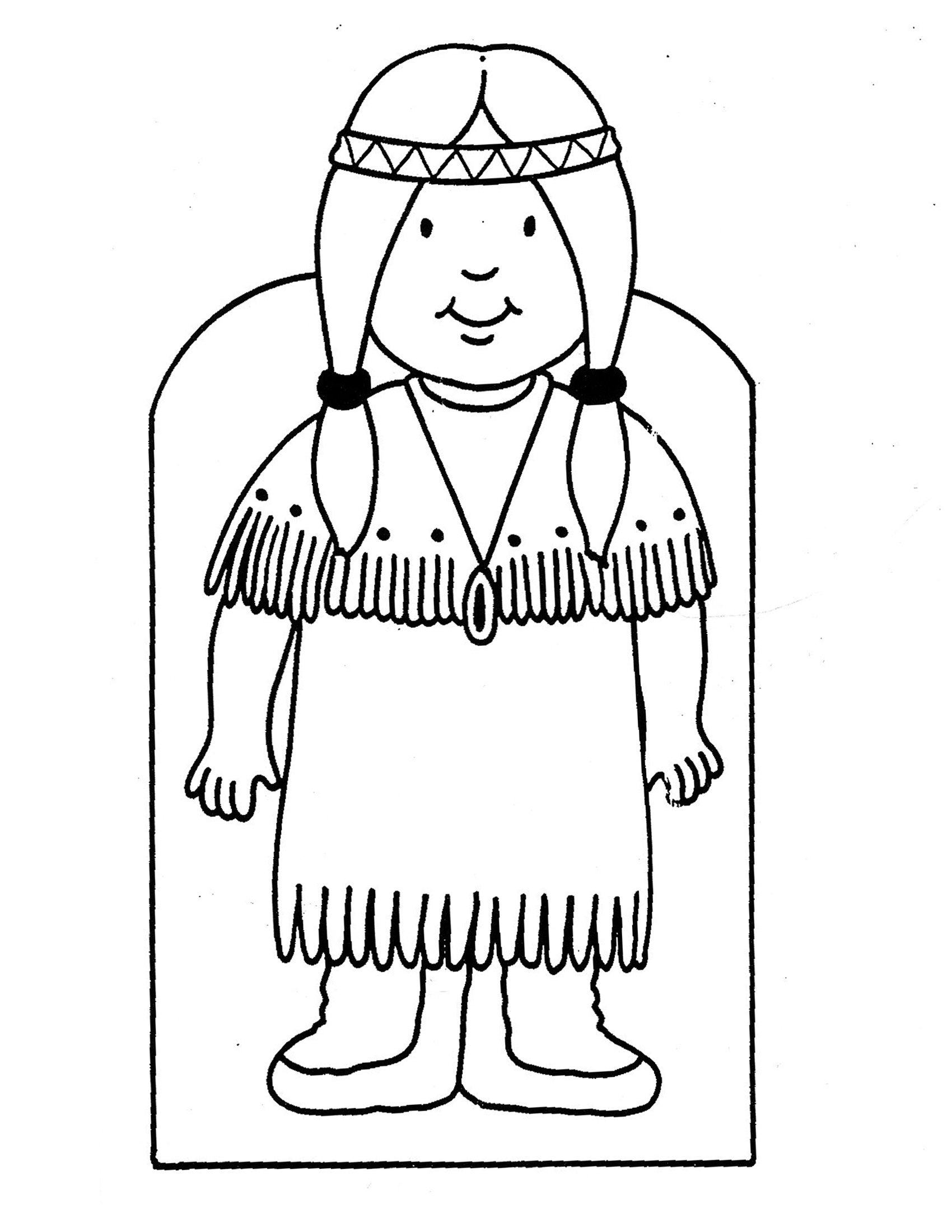  Indian Coloring Pages Mother Indian | Print Coloring Pages