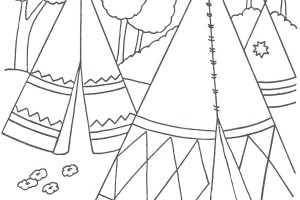 Indian Coloring Pages Village | Print Coloring Pages