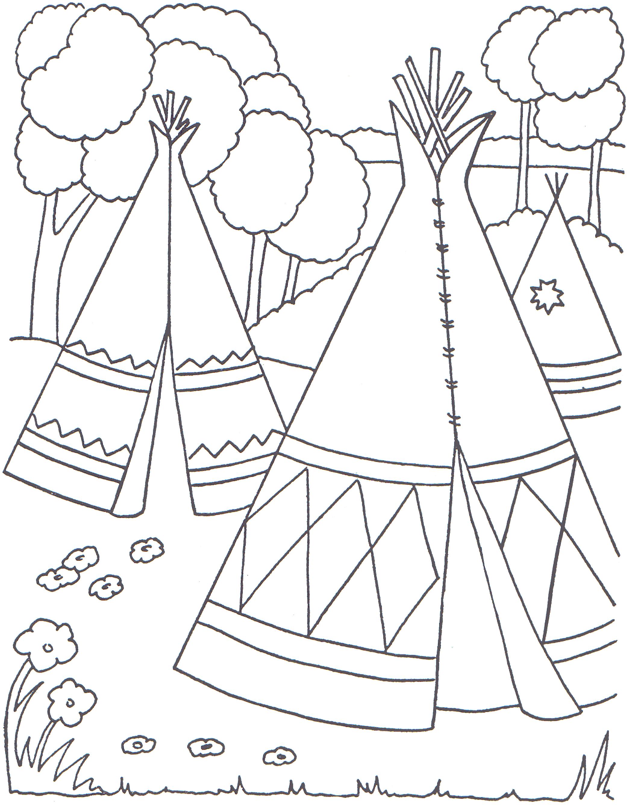  Indian Coloring Pages Village | Print Coloring Pages