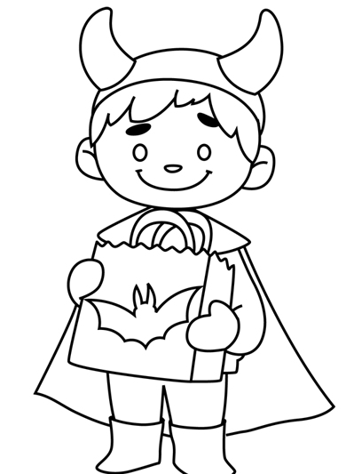  Kids like Batman Halloween Costumes Print Coloring Pages