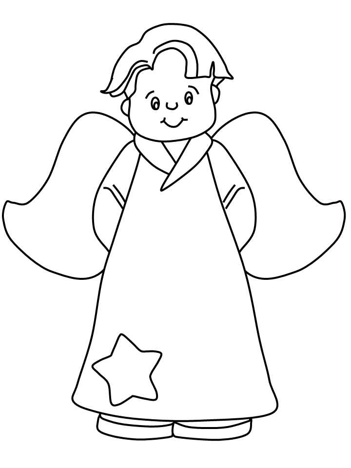 Little Boy Angels Coloring Pages | Print Coloring Pages