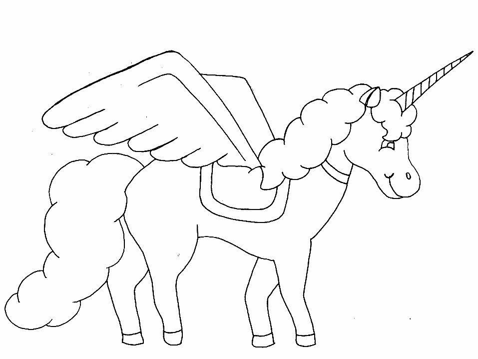 Real Unicorne Kids Coloring Sheets