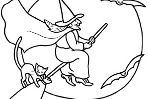 Real Wicked Witch Halloween Coloring Pages for Kids