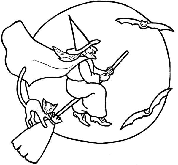  Real Wicked Witch Halloween Coloring Pages for Kids