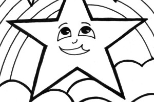 Star Coloring Pages Cute For Kids