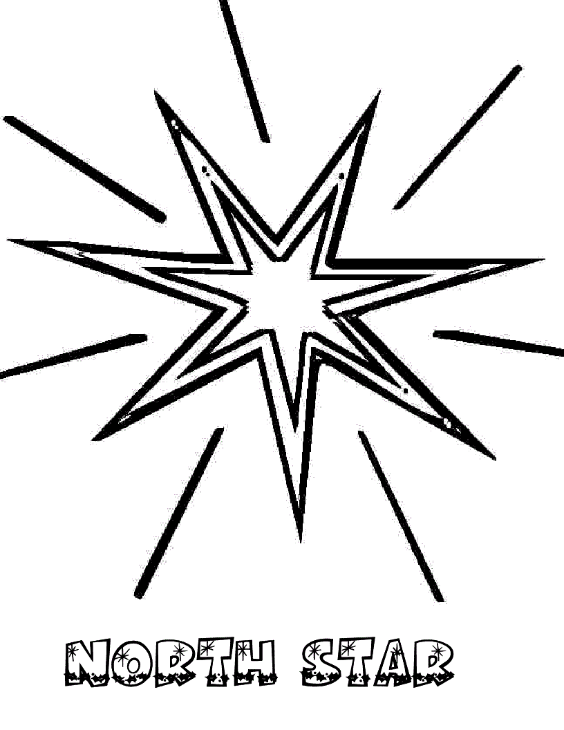 Star Coloring Pages North Star