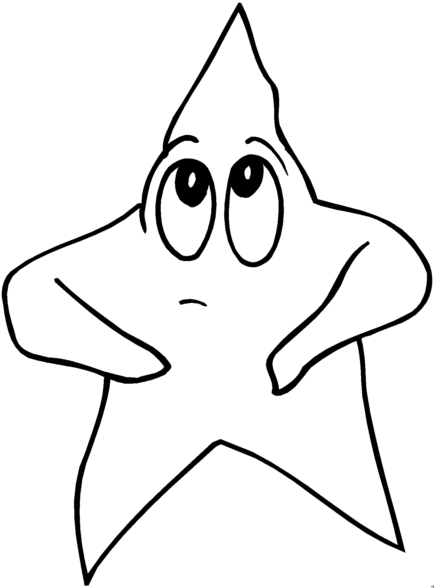 Stars Coloring Pages Star Thinker | Print Coloring Pages