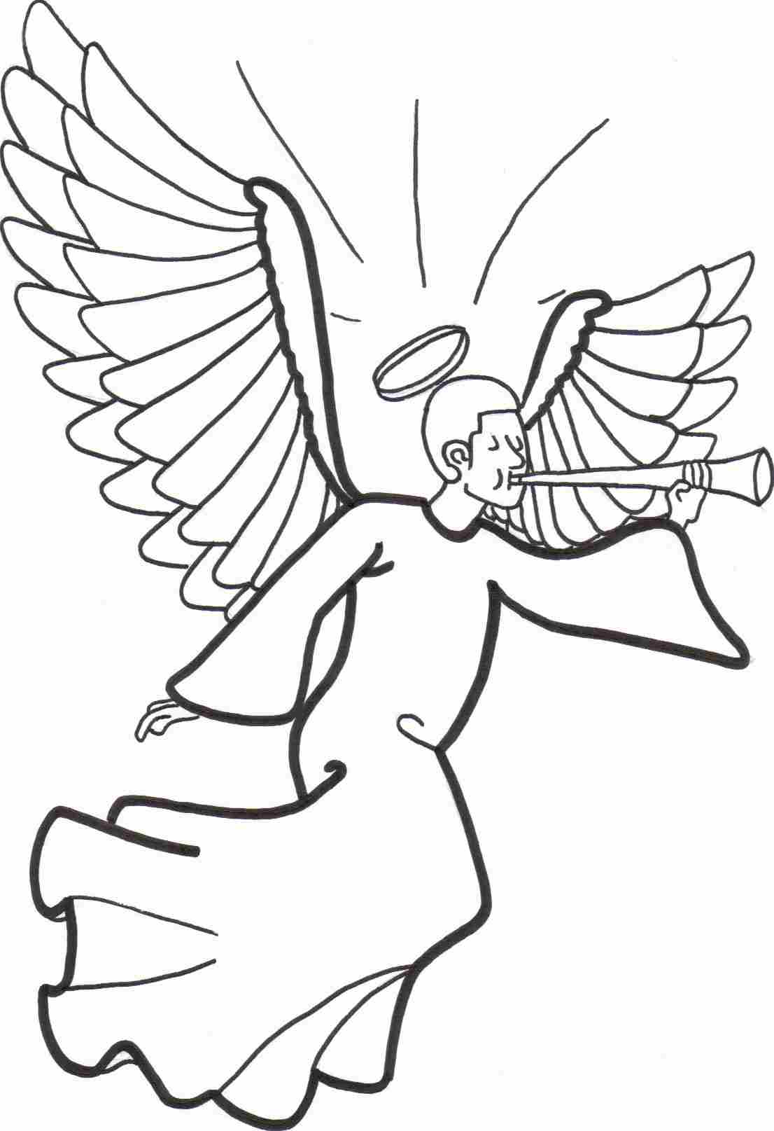  Symphony Angels Coloring Pages| Print Coloring Pages