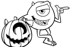 The Movie Monster Halloween Print Coloring Pages