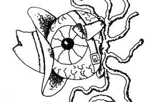 Trick or Treat Baby Glue Eyes Halloween Coloring Pages