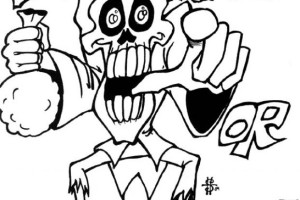 Trick or Treat FEAR Halloween Coloring Pages