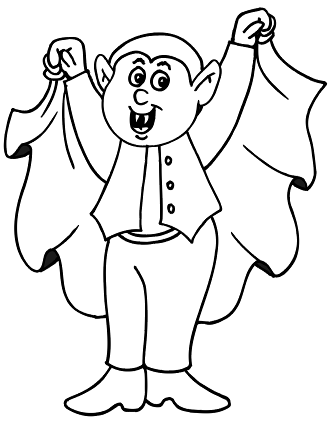 Vampire Dracula Coloring Pages | Print Coloring Pages