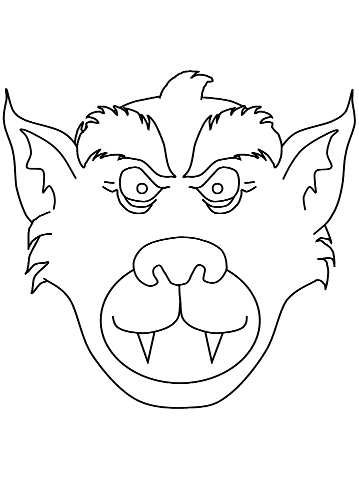  Werewolf Halloween Coloring Pages | Print Coloring pages