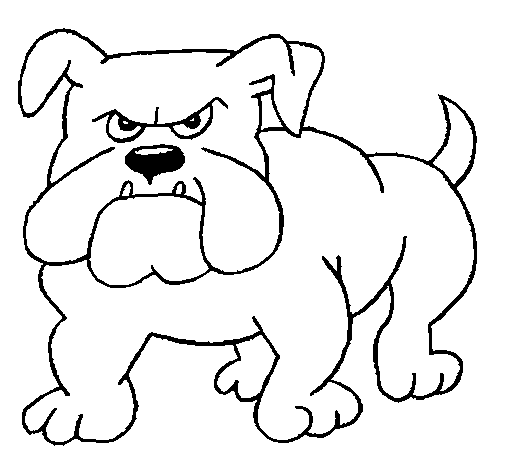 Wicked BullDOG Coloring Pages for Kids