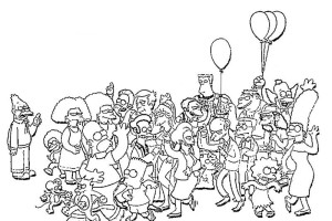 All Character Simpsons Coloring Pages | Print Coloring Pages