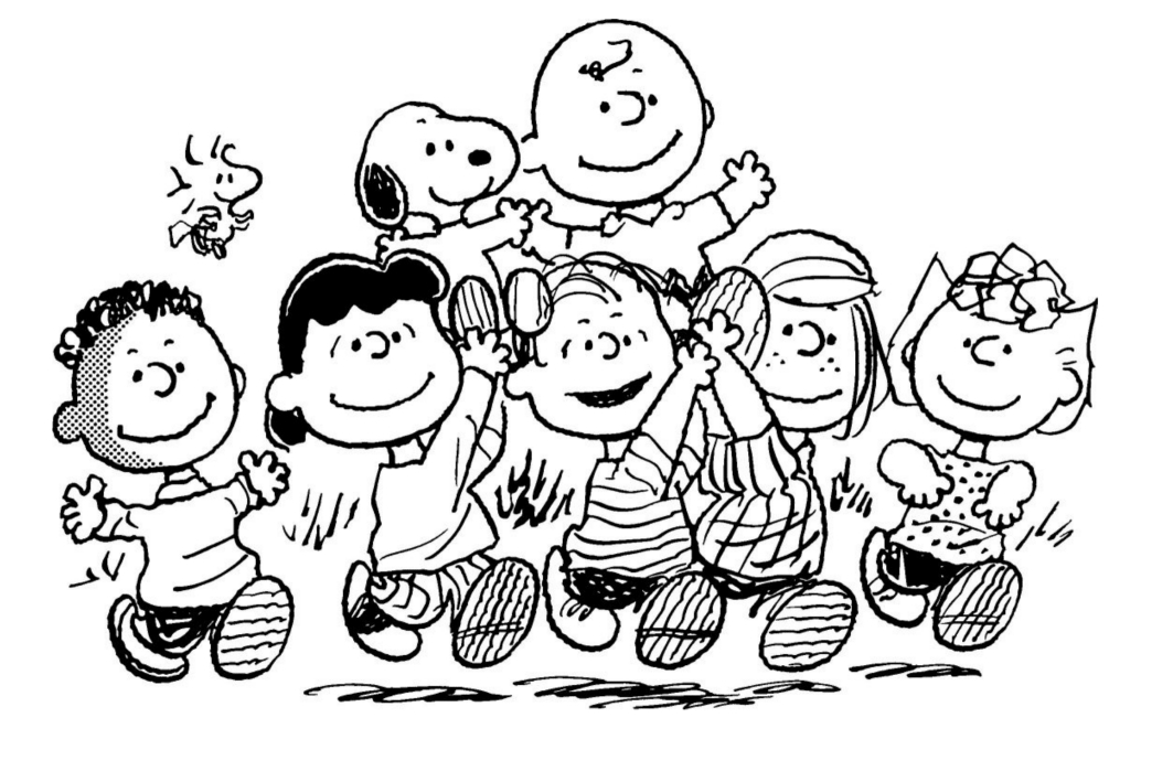  All Character Snoopy Coloring Pages