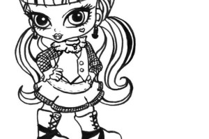 Baby Monster High Print Coloring Pages for Kids