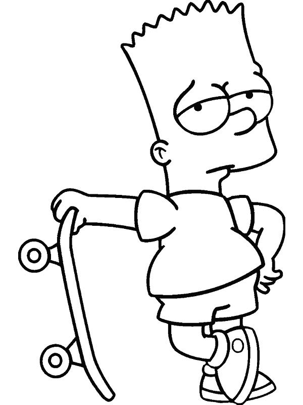  Bart  Simpson Coloring Pages | Print Coloring Pages