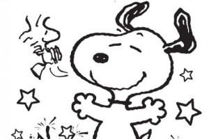 Cartoon Snoopy Coloring Pages for Kids