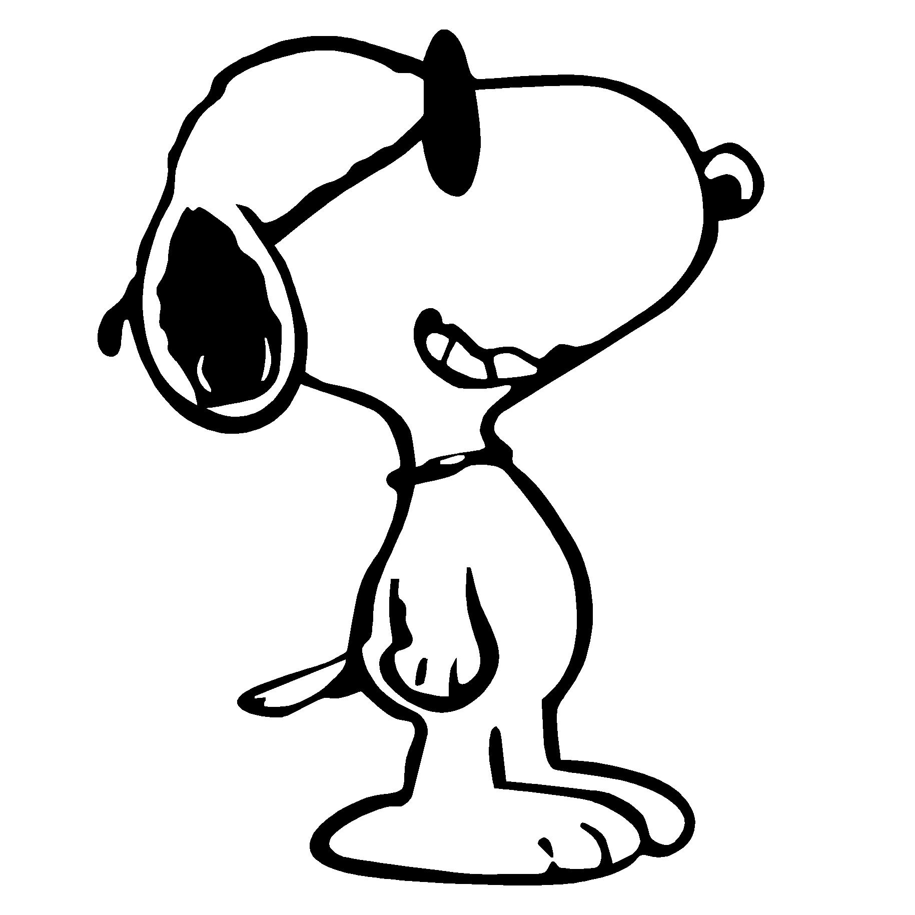  Happy Snoopy Coloring Pages for Kids