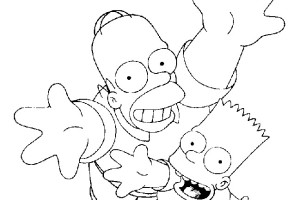Home & Bart Simpson Coloring Pages | Print Coloring Pages
