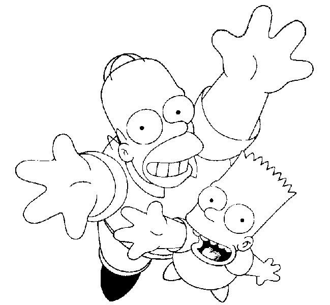  Home & Bart Simpson Coloring Pages | Print Coloring Pages