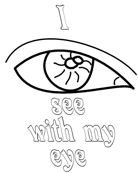  I see with my Eye Coloring Pages