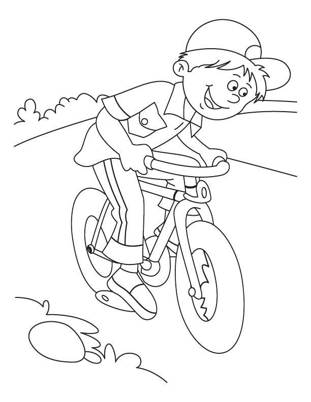  Little Kid Mountain Bike Coloring Pages