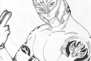 Mask WWE Coloring Pages for Kids