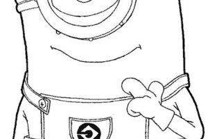 Minion One Eye Preschool Coloring Pages for Kids