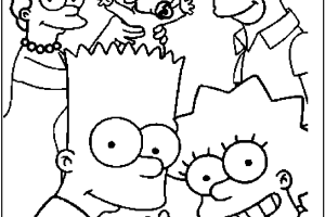 Portrait Simpsons Coloring Pages | Print Coloring Pages