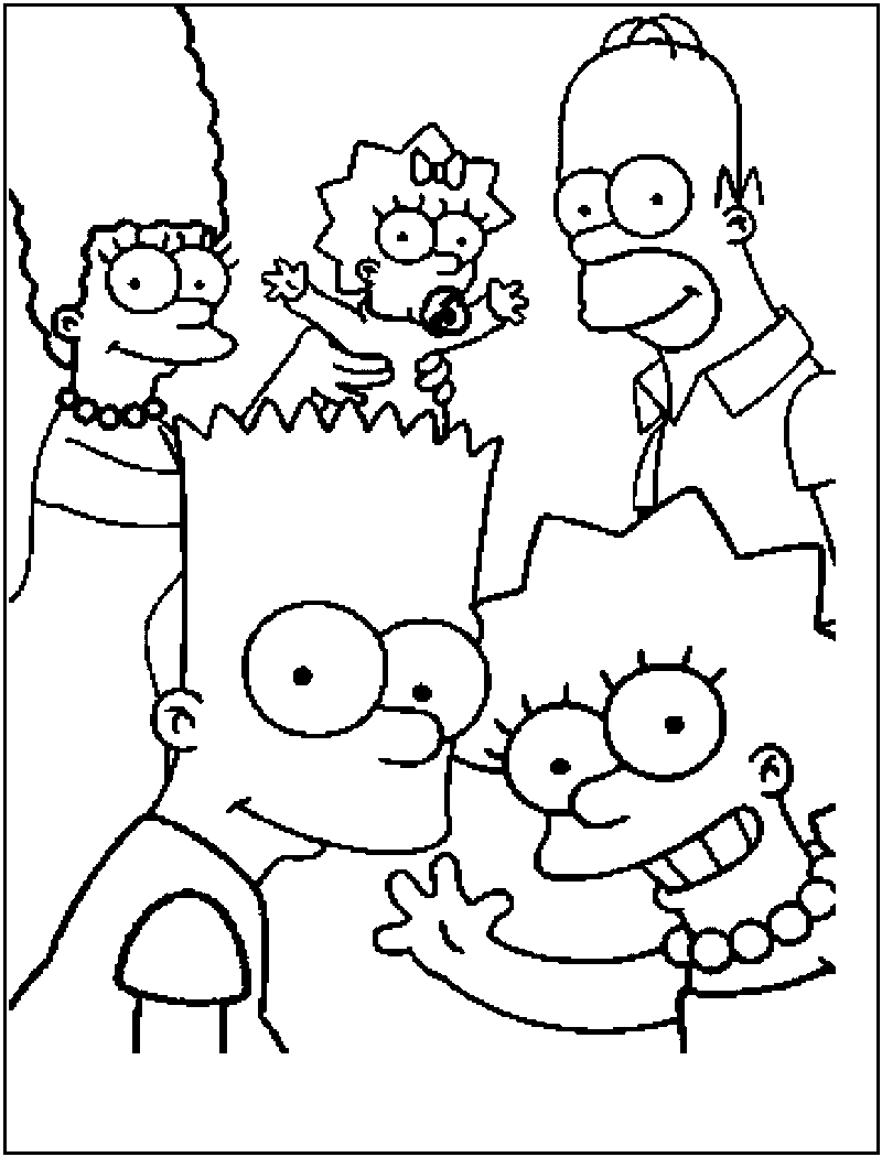  Portrait Simpsons Coloring Pages | Print Coloring Pages