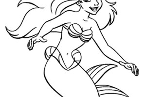 PRINT Princess Mermaid Ariel Coloring Pages for Girls