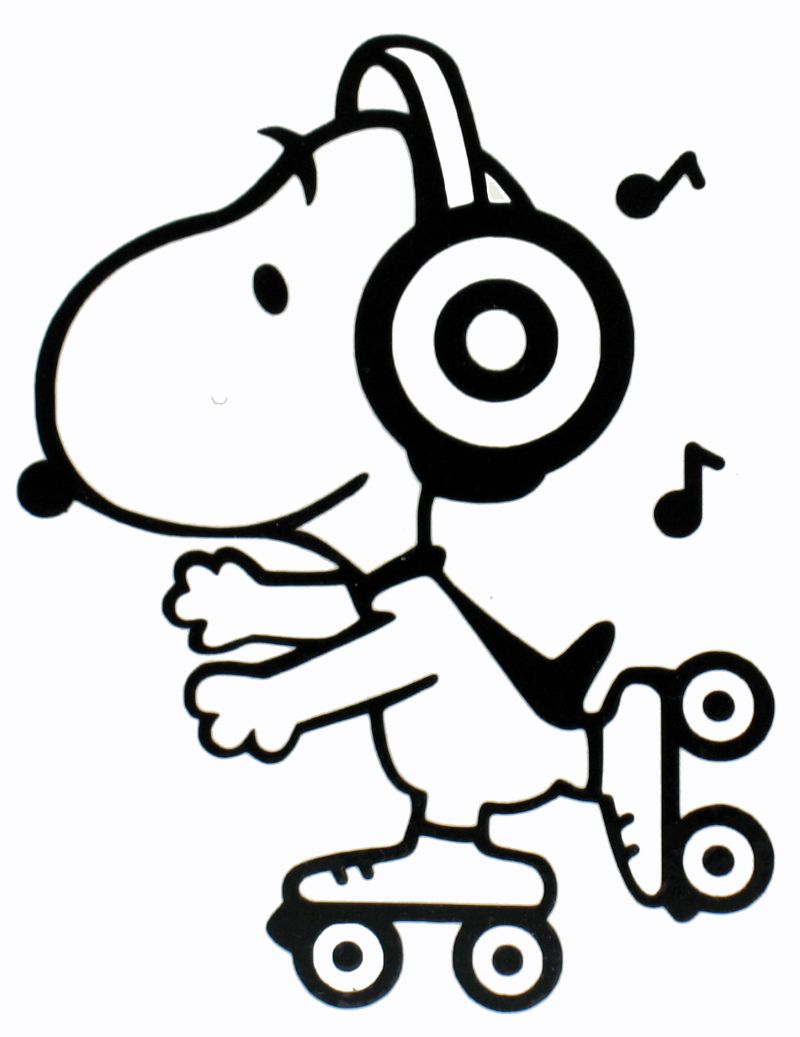  Roller Blade Snoopy Coloring Pages for Kids