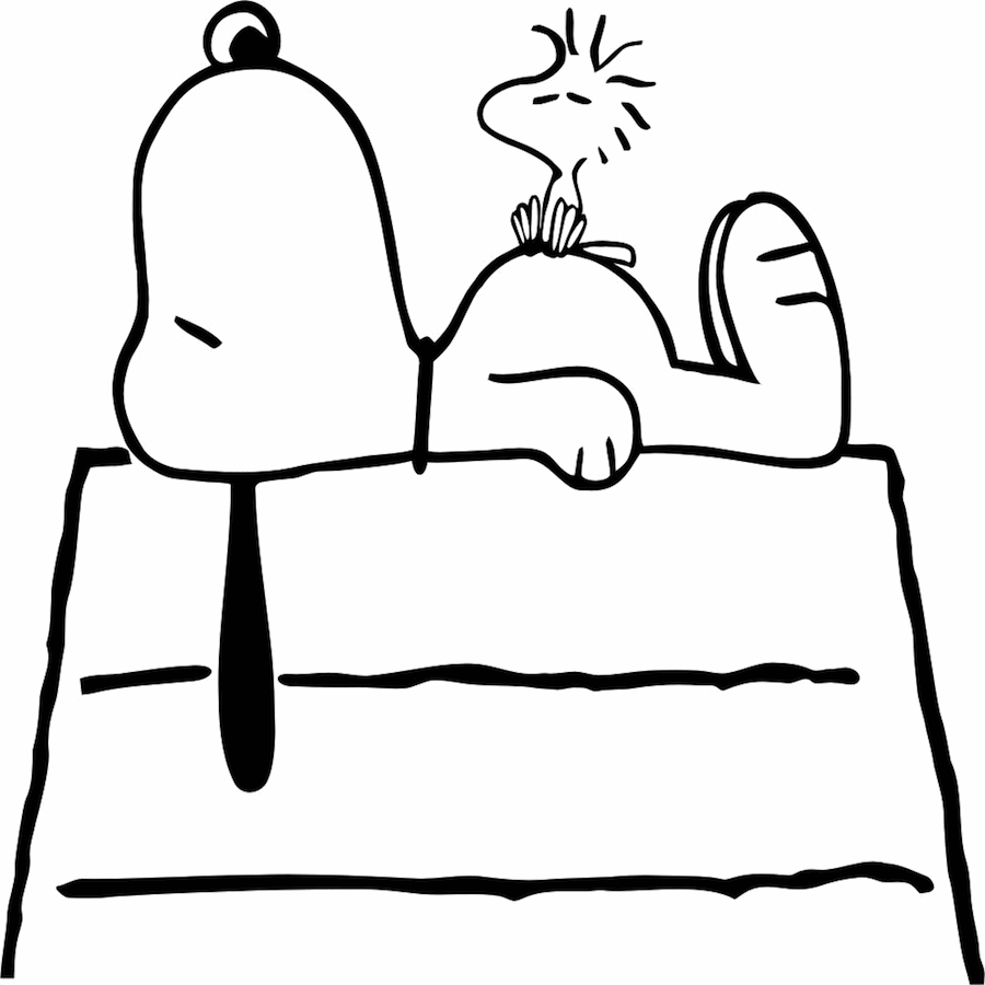 Sleep Snoopy Coloring Pages