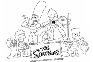 Special Family Simpsons Coloring Pages | Print Coloring Pages