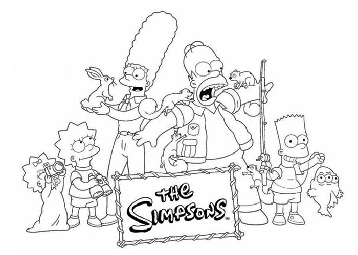  Special Family Simpsons Coloring Pages | Print Coloring Pages