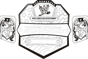 WWE Belt Coloring Pages for Kids