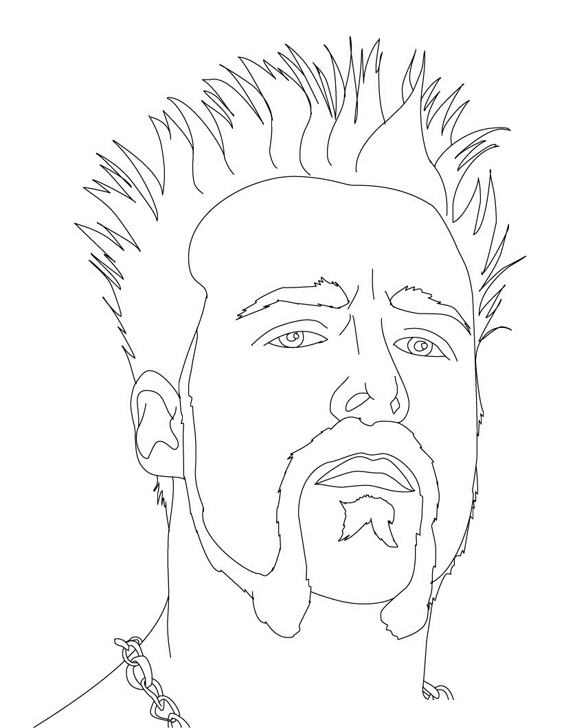  WWE Blond Wrestler Coloring Pages for Kids