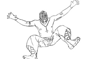 WWE Crazy Wrestler Coloring Pages for Kids