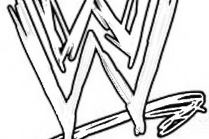 WWE Logo Coloring Pages
