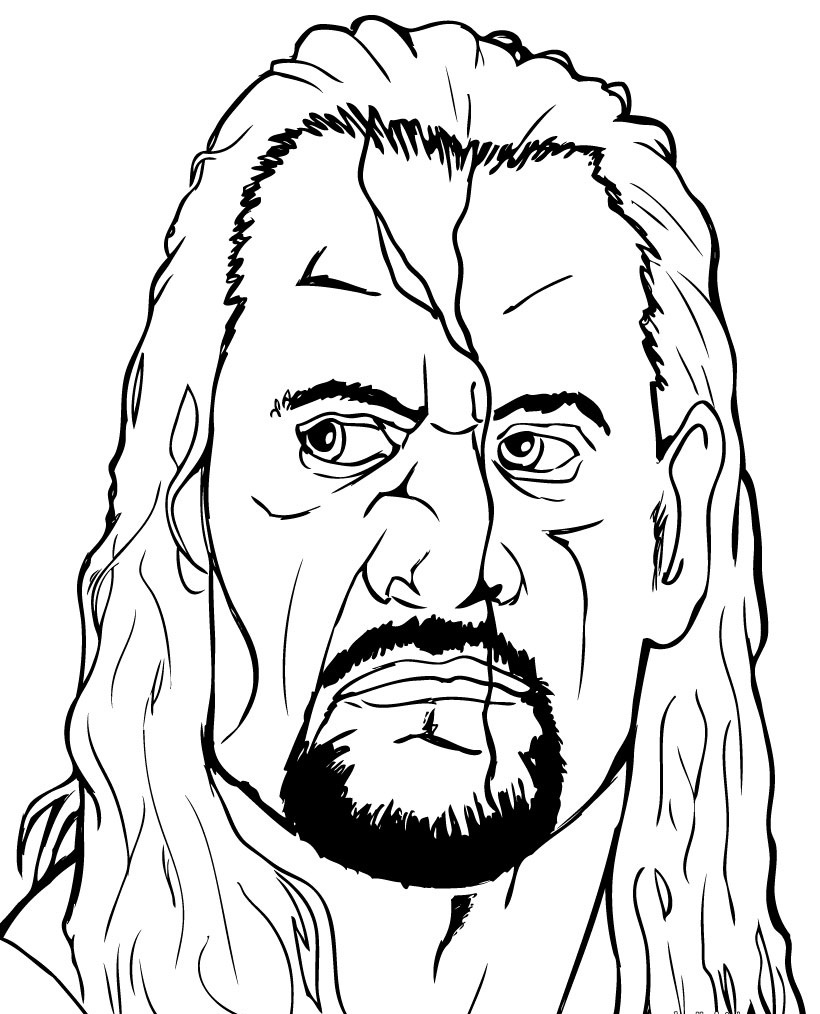  WWE Wrestler Coloring Pages for Kids