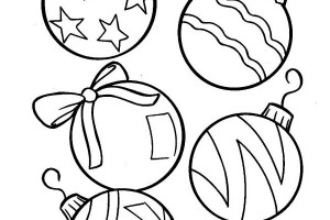 5 Free Printable Christmas Balls Decoration Coloring Pages