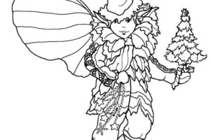 Best Fairy Christmas Elf Print Coloring Pages