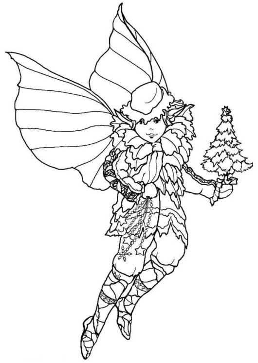  Best Fairy Christmas Elf Print Coloring Pages