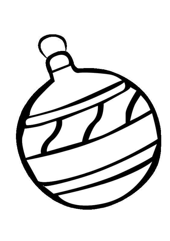 Coloring Page Christmas Balls Decoration Coloring Pages