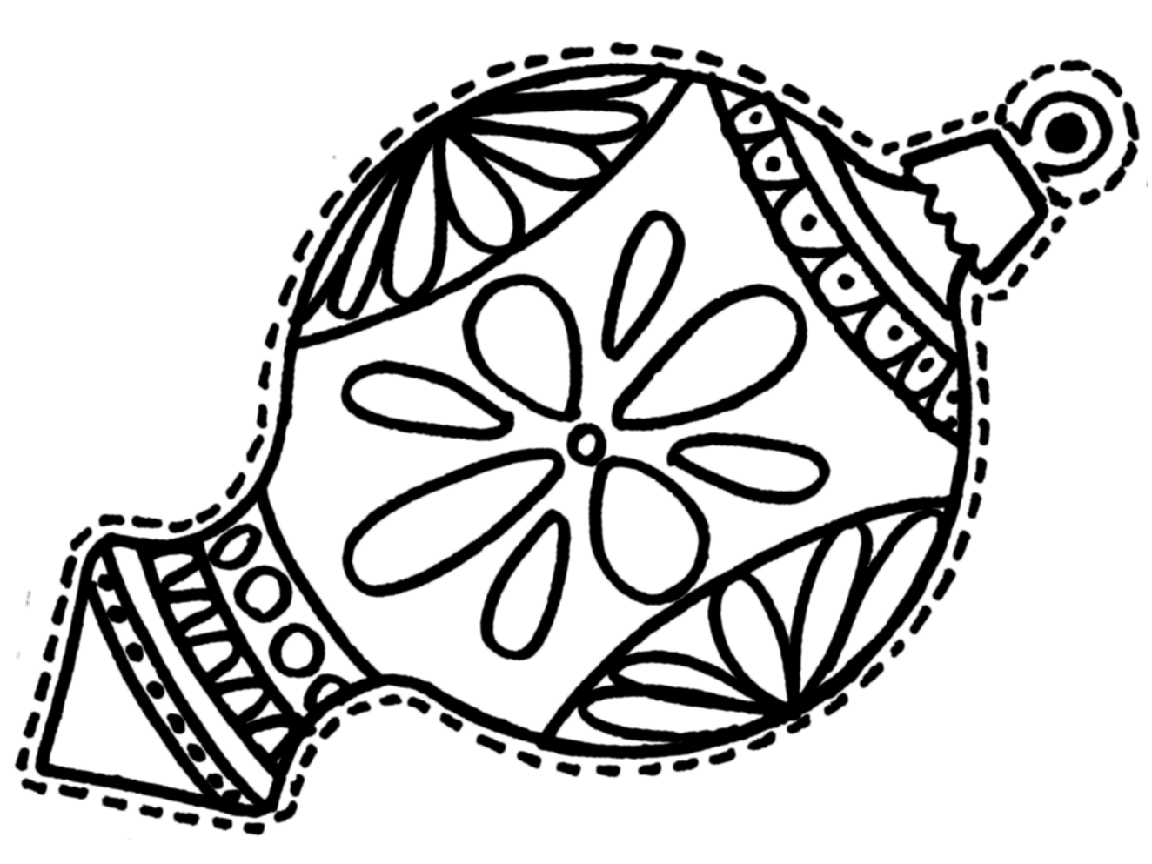 Coloring Sheets Christmas Decoration Coloring Pages