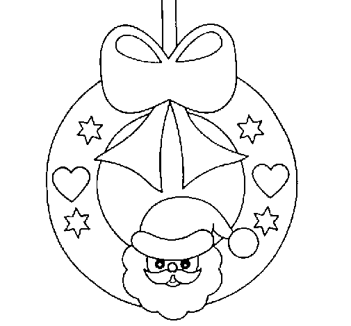 Cool Ring Christmas Decoration Coloring Pages